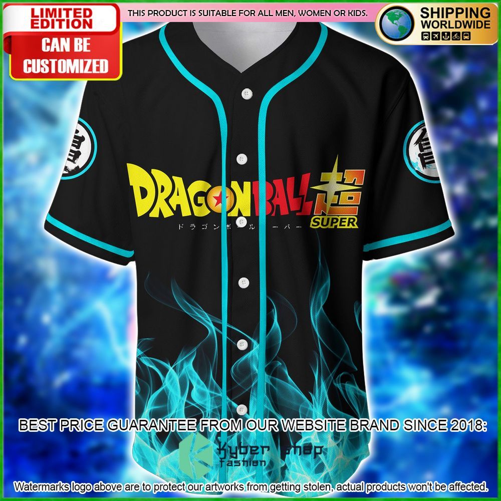 dragon ball super songoku custom name baseball jersey limited edition c6lwd