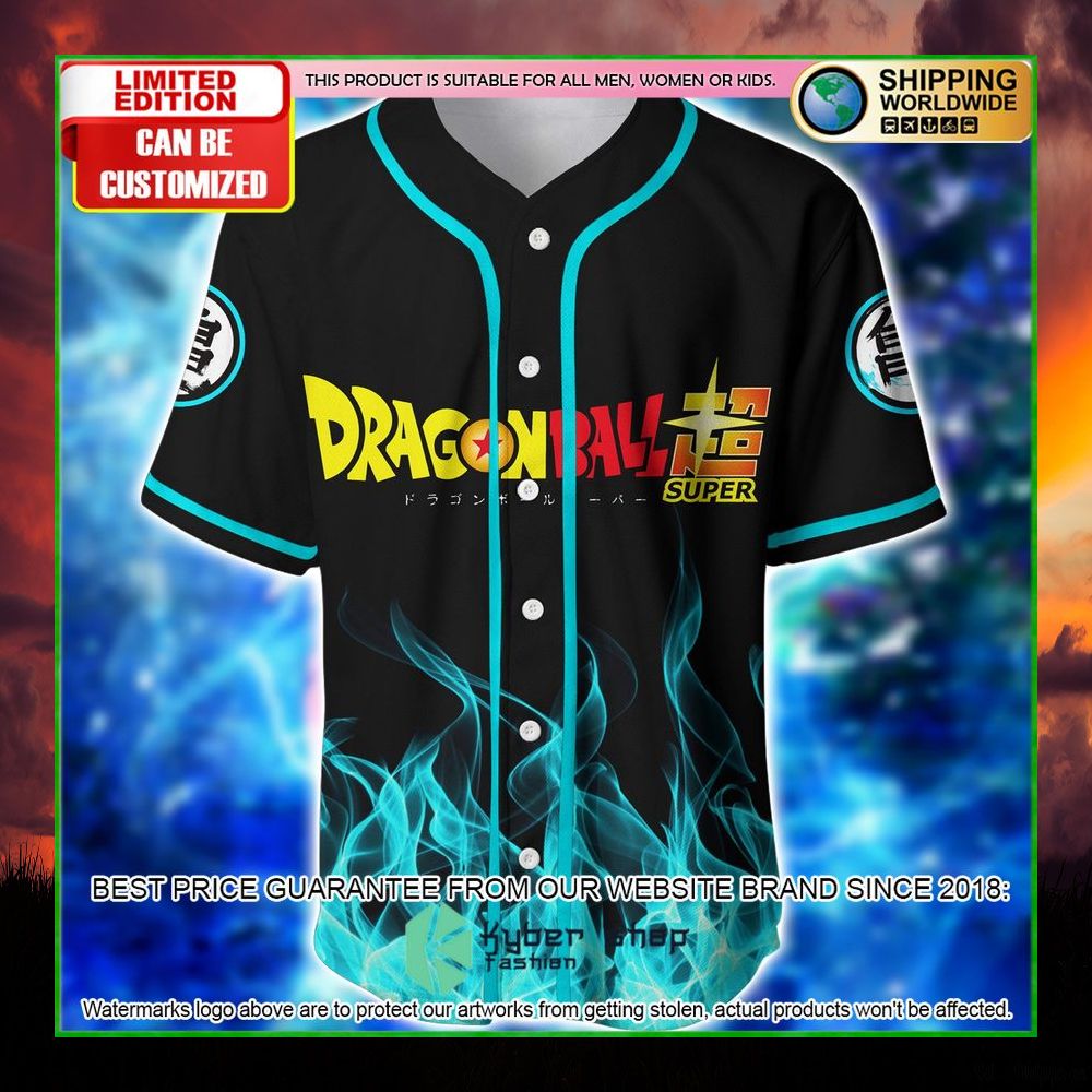dragon ball super songoku custom name baseball jersey limited edition fwmod