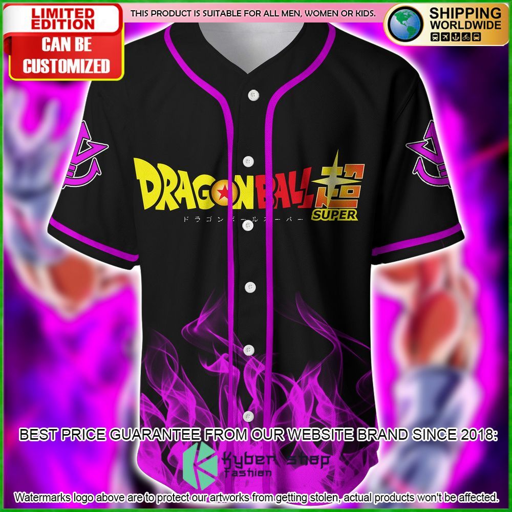 dragon ball super vegeta custom name baseball jersey limited edition if4ak