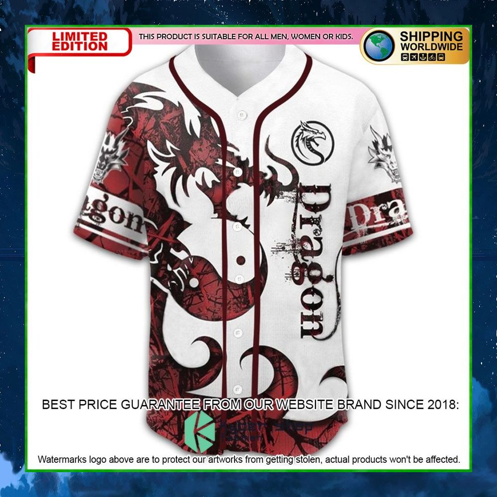 dragon tattoos baseball jersey limited edition 8iooi