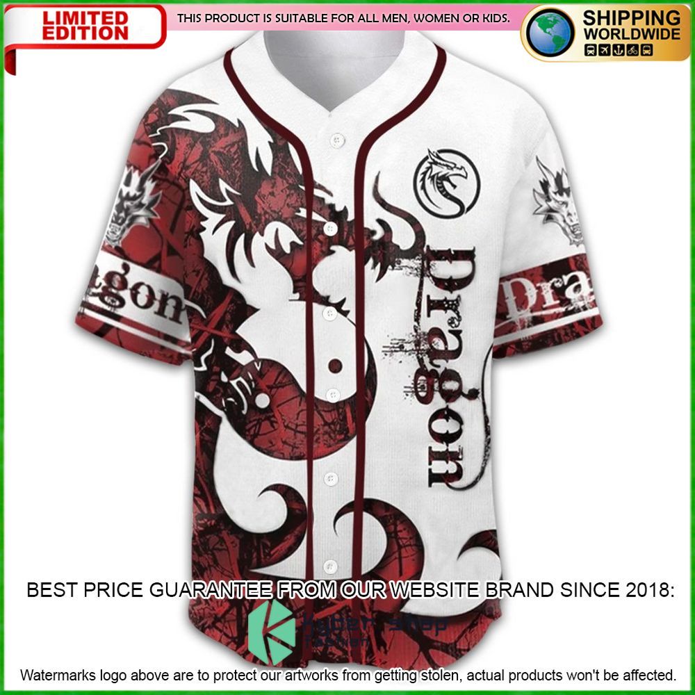 dragon tattoos baseball jersey limited edition swl1q