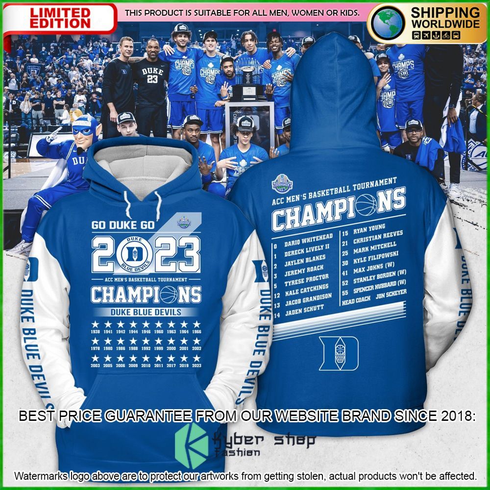duke blue devils mens basketball champions 2023 hoodie shirt limited edition 0tpwg
