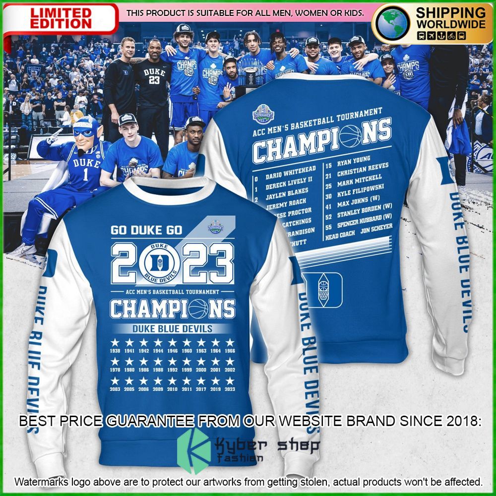 duke blue devils mens basketball champions 2023 hoodie shirt limited edition 3ayqw