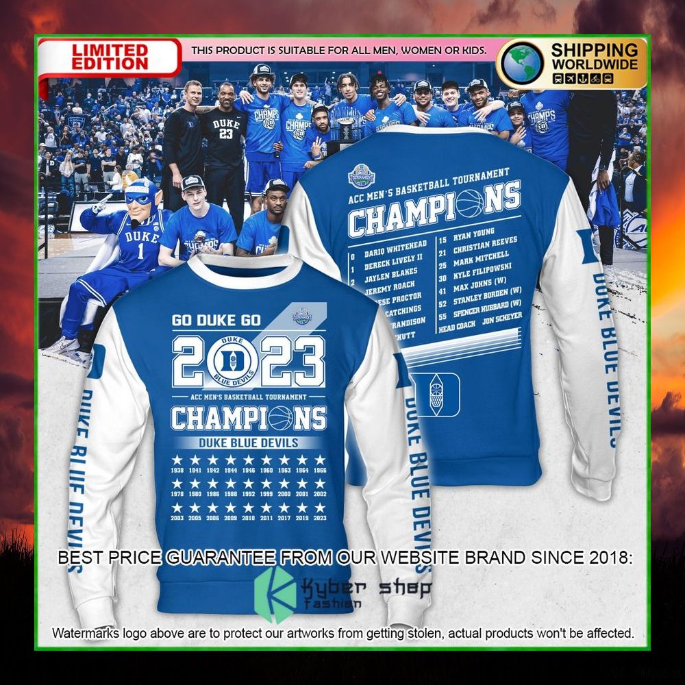 duke blue devils mens basketball champions 2023 hoodie shirt limited edition 4phcg