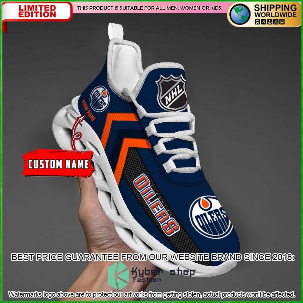 edmonton oilers custom name clunky max soul shoes limited edition fsicl
