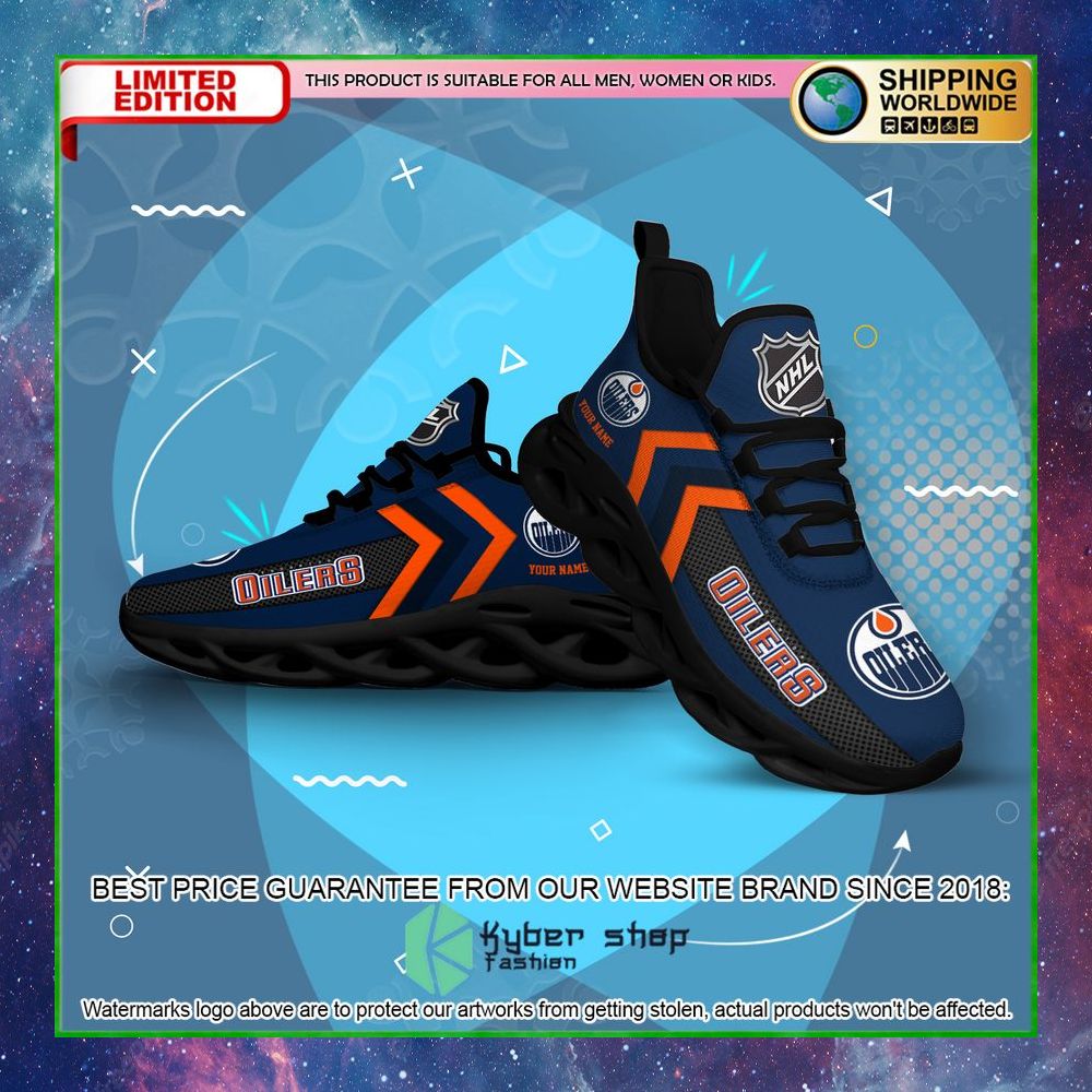 edmonton oilers custom name clunky max soul shoes limited edition homcp