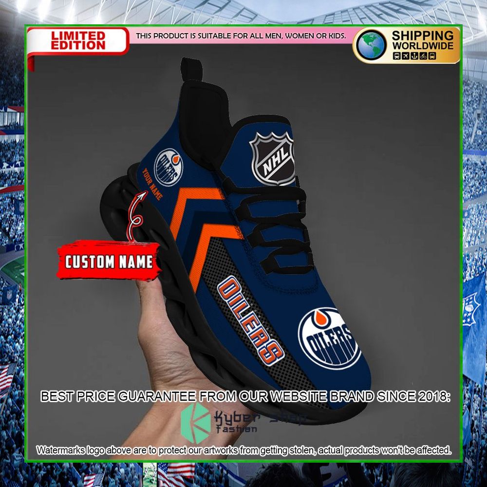 edmonton oilers custom name clunky max soul shoes limited edition obkpk