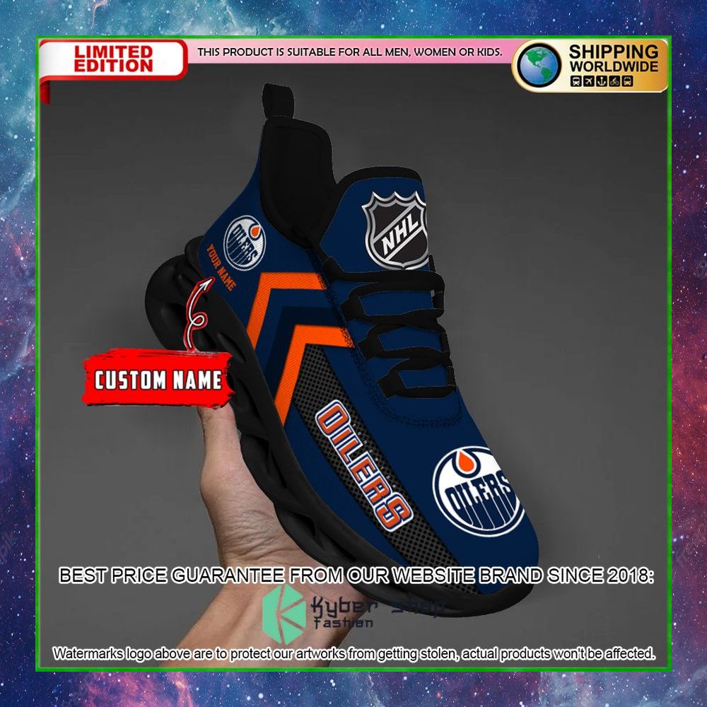 edmonton oilers custom name clunky max soul shoes limited edition ucnis