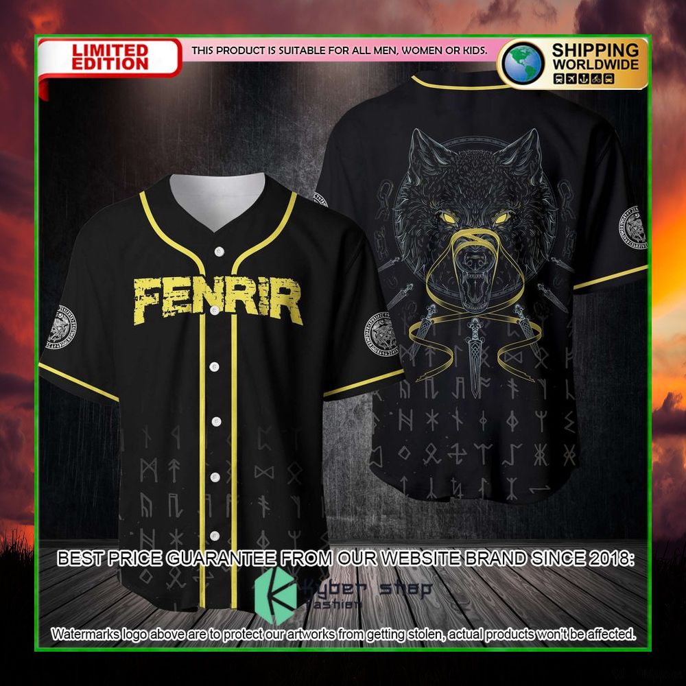 fenrir wolf baseball jersey limited edition cwzv6