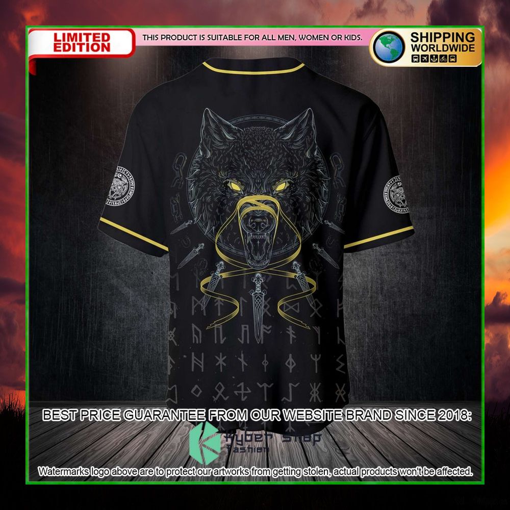 fenrir wolf baseball jersey limited edition ihgu1