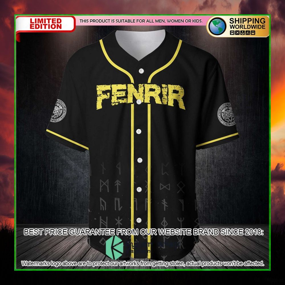 fenrir wolf baseball jersey limited edition
