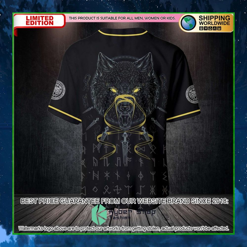 fenrir wolf baseball jersey limited edition rqjy3