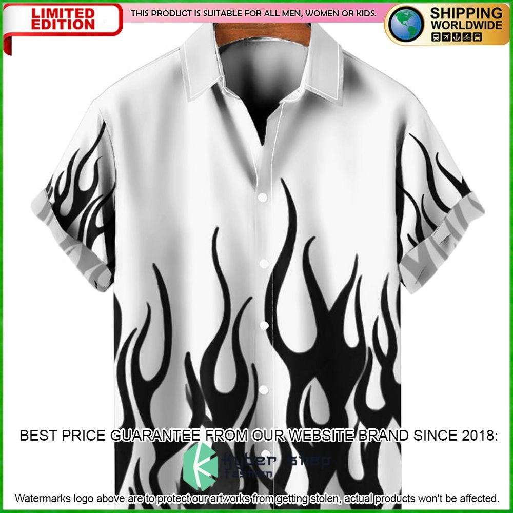 flame pattern shirt hawaiian shirt limited edition arvlq