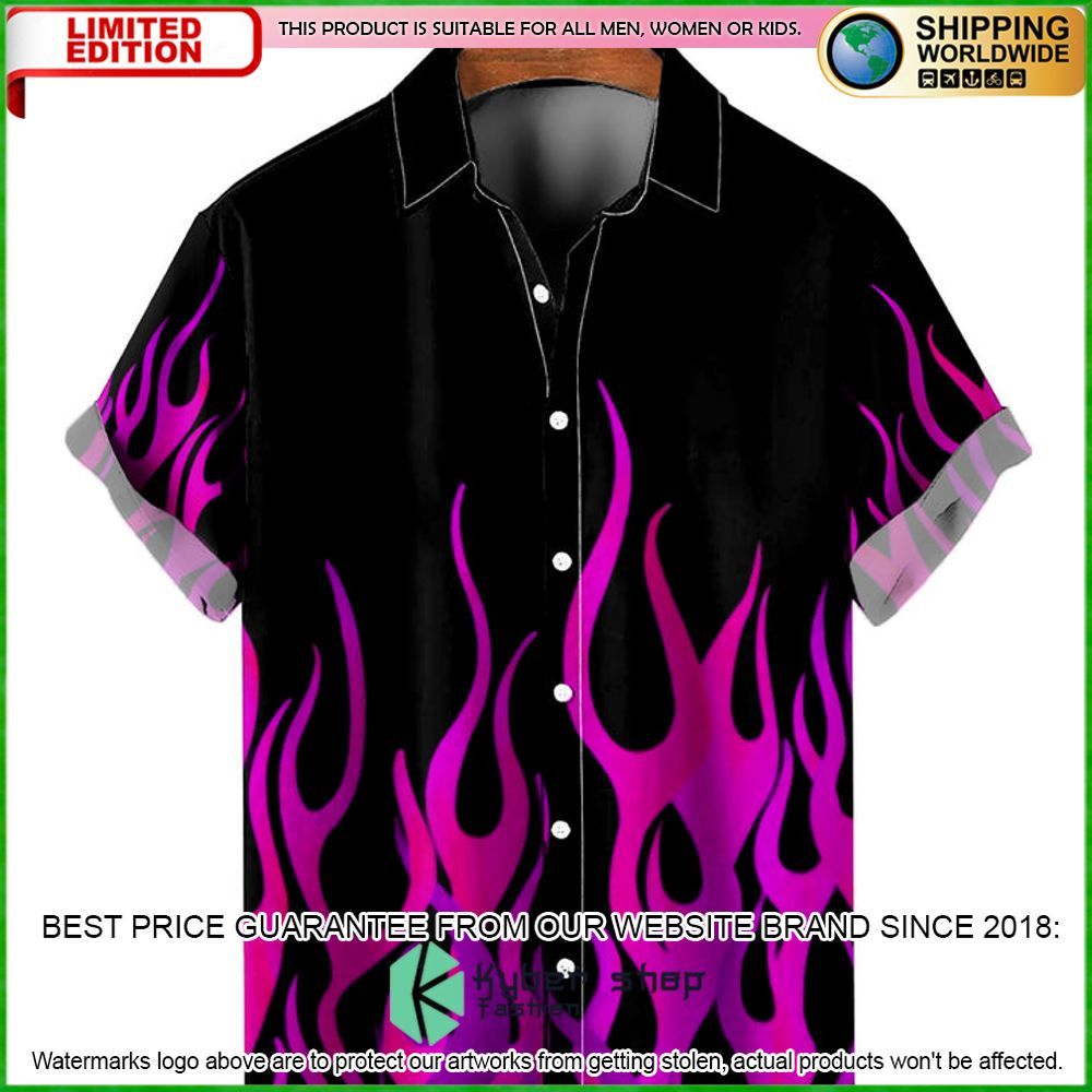 flame pattern shirt hawaiian shirt limited edition eowoq
