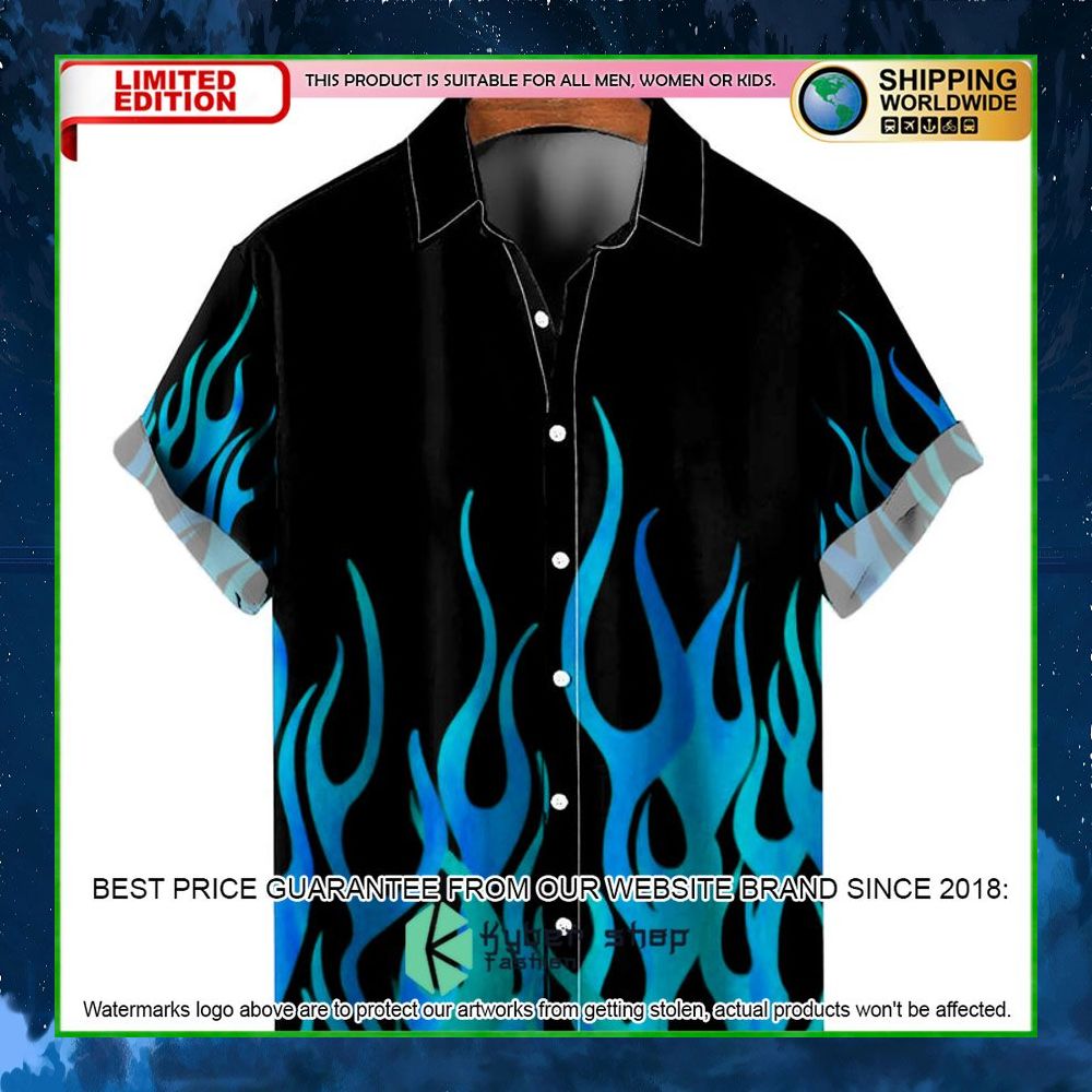 flame pattern shirt hawaiian shirt limited edition igkbp