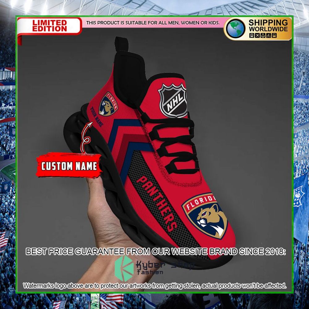 florida panthers custom name clunky max soul shoes limited edition
