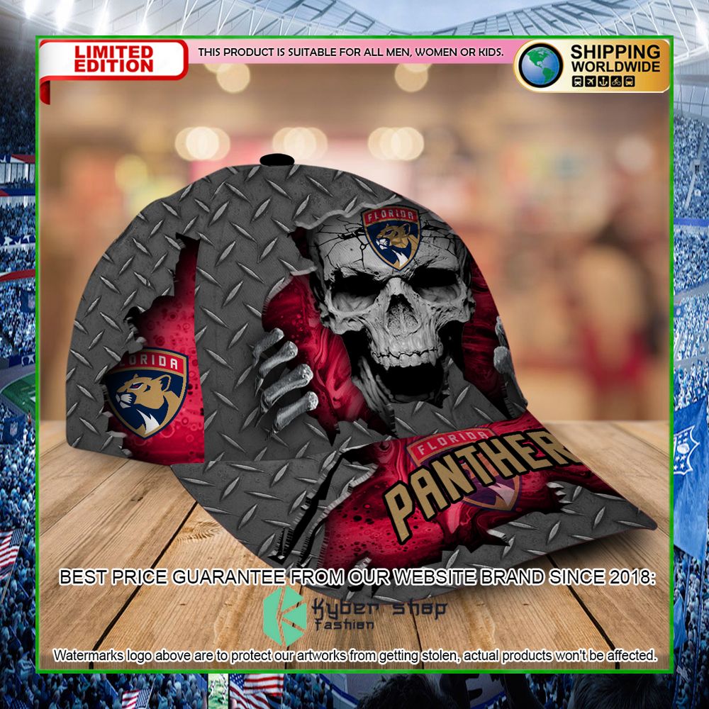 florida panthers custom name nhl skull cap limited edition hgcfz