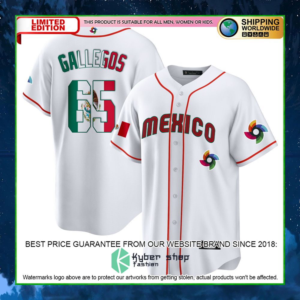 giovanny gallegos 65 mexico baseball jersey limited edition b4rf4
