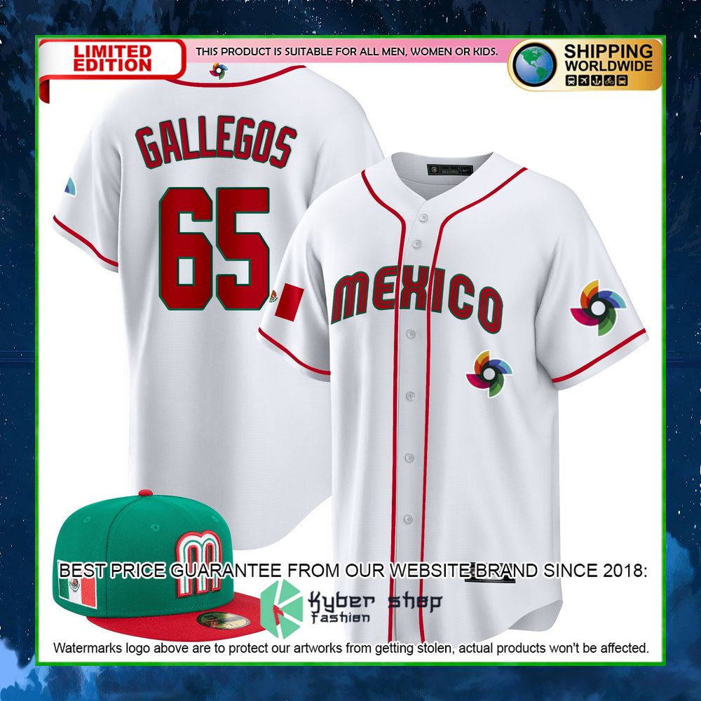 giovanny gallegos 65 mexico baseball jersey limited edition esbge
