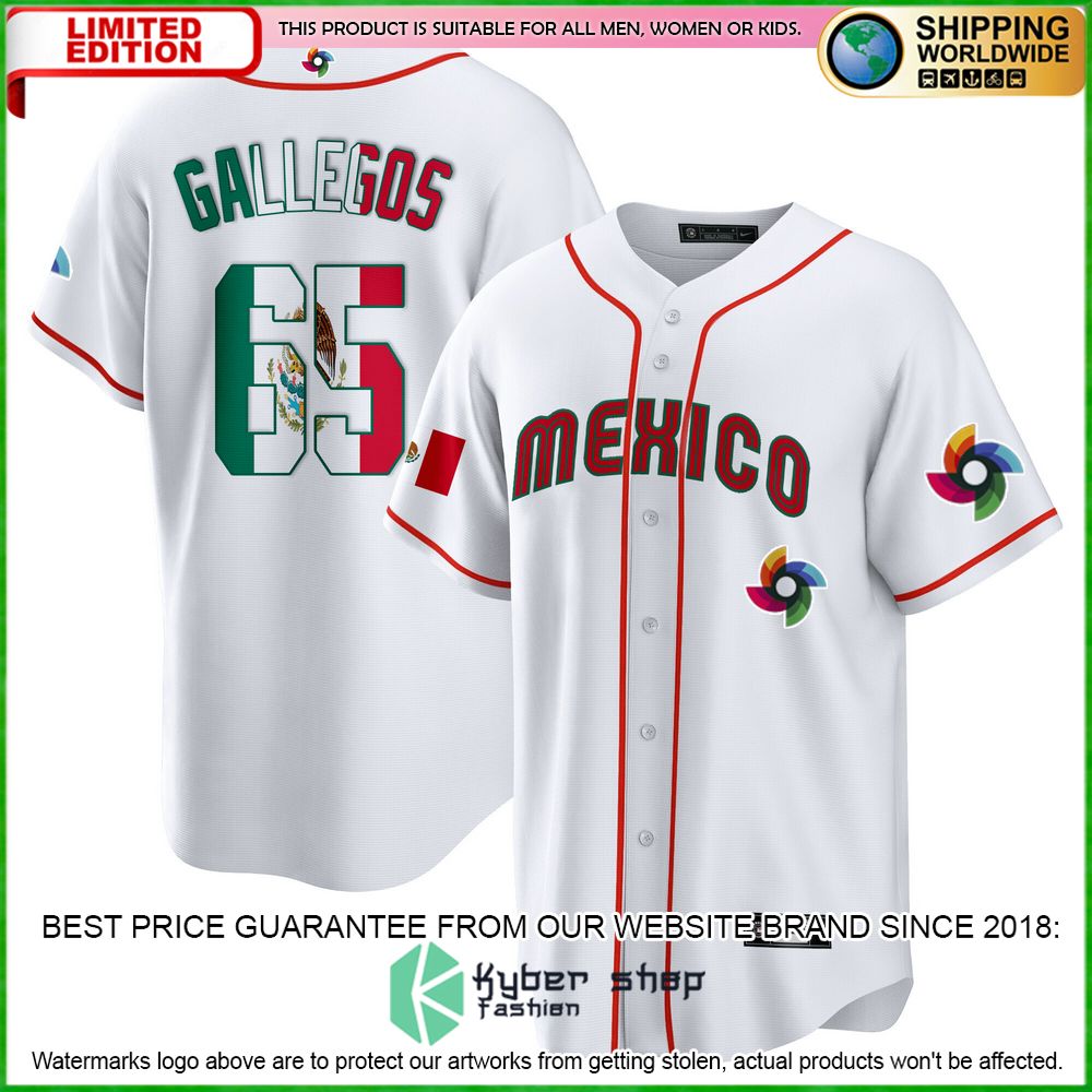 giovanny gallegos 65 mexico baseball jersey limited edition qoz6e