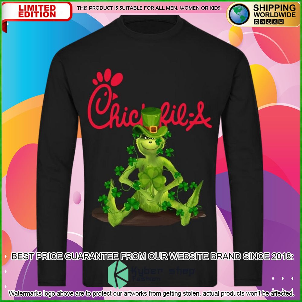 grinch patricks day chick fil a hoodie shirt limited edition molul