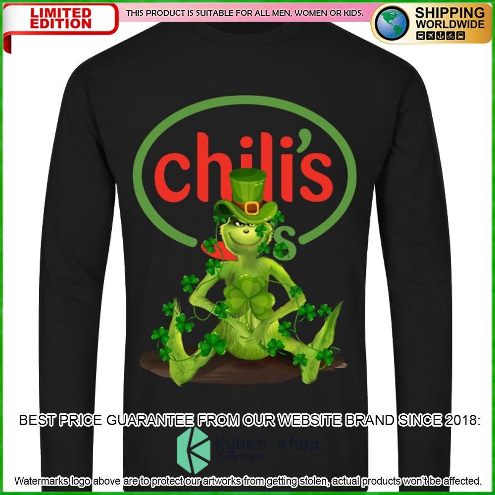 grinch patricks day chilis hoodie shirt limited edition cvdew
