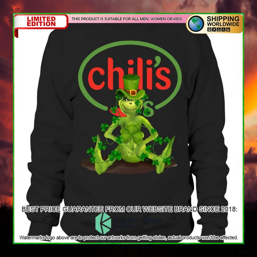 grinch patricks day chilis hoodie shirt limited edition jcyhu