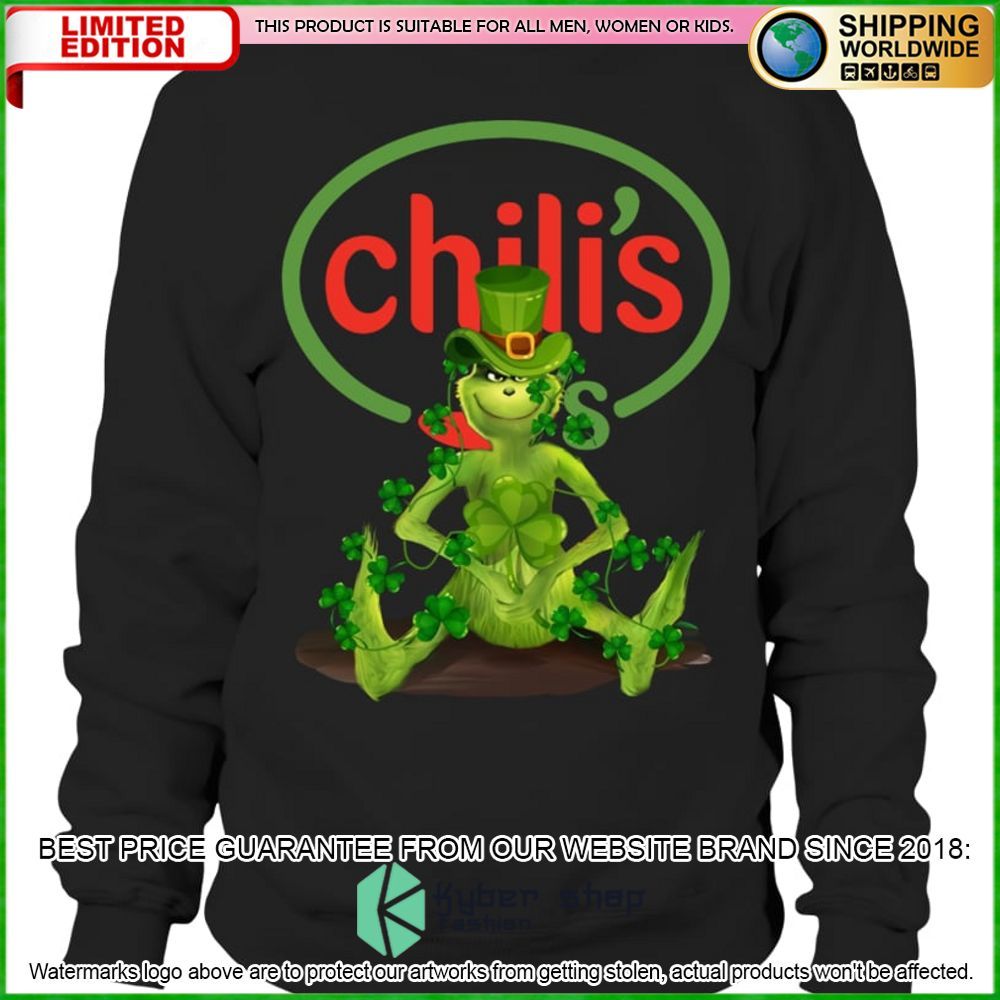 grinch patricks day chilis hoodie shirt limited edition tbtmc