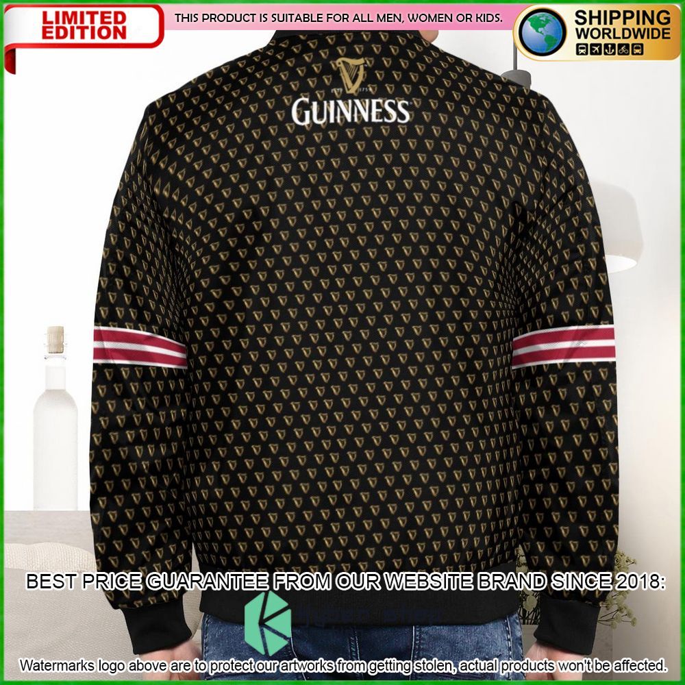 guinness beer england national rugby union team bomber jacket limited edition aezje