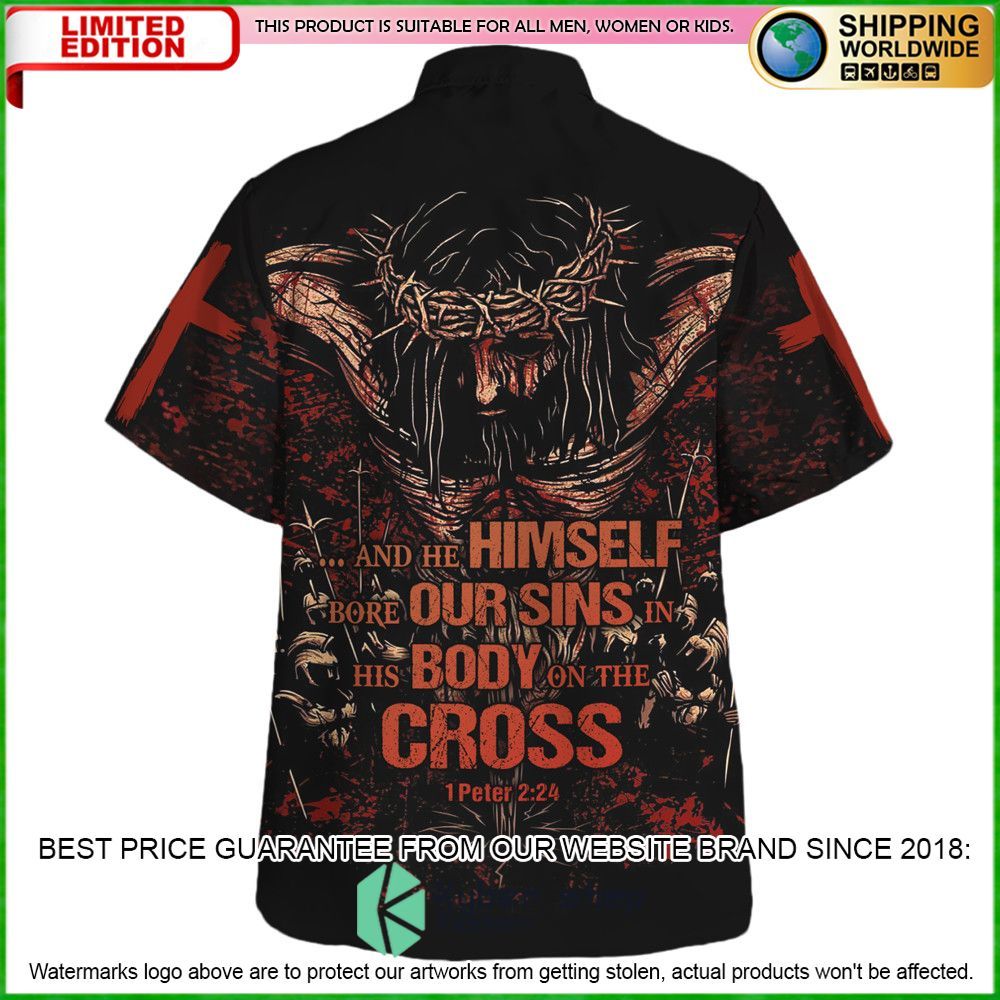 himself our sins body cross hawaiian shirt limited edition rvted