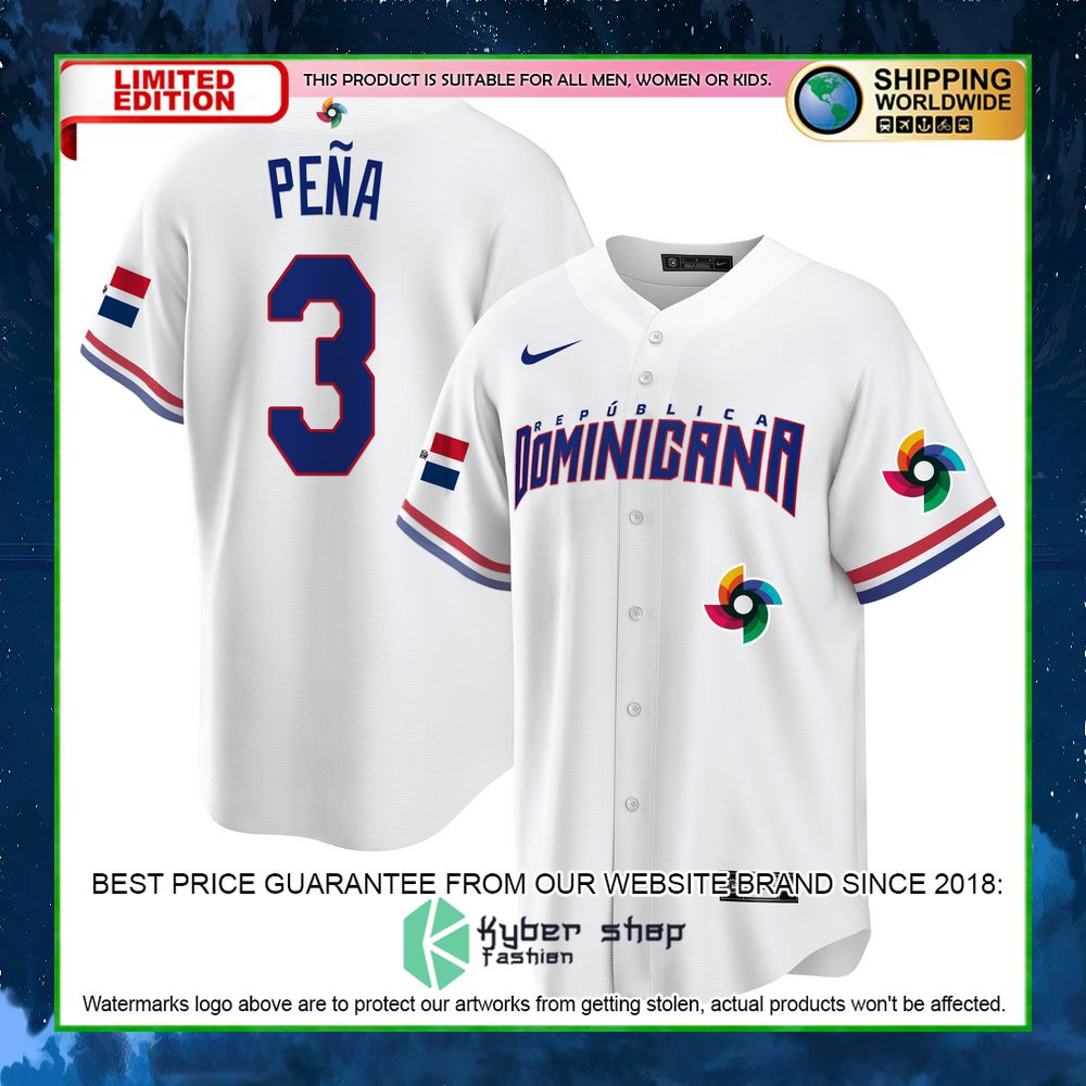 jeremy pena 3 baseball jersey limited edition 5nfsk