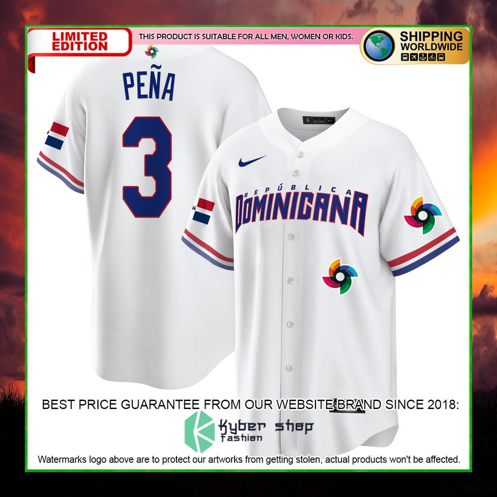 jeremy pena 3 baseball jersey limited edition