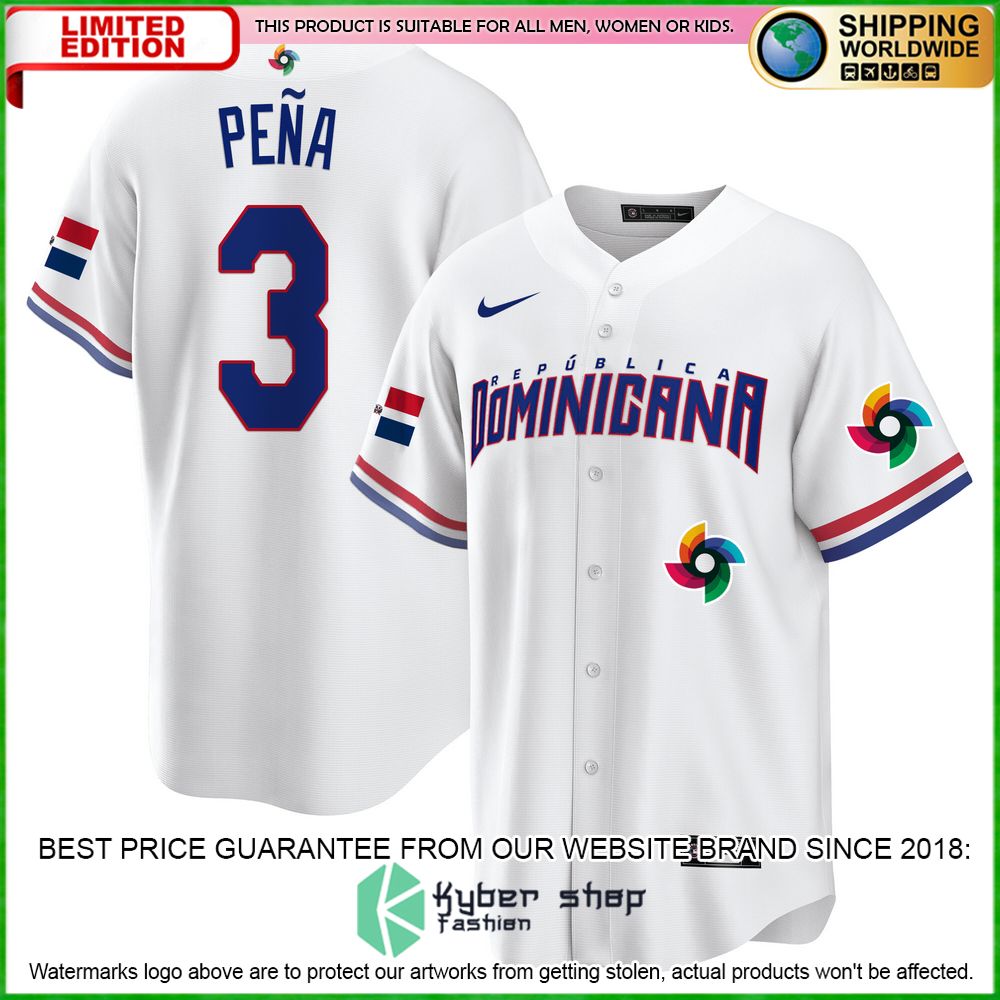 jeremy pena 3 baseball jersey limited edition l4nww