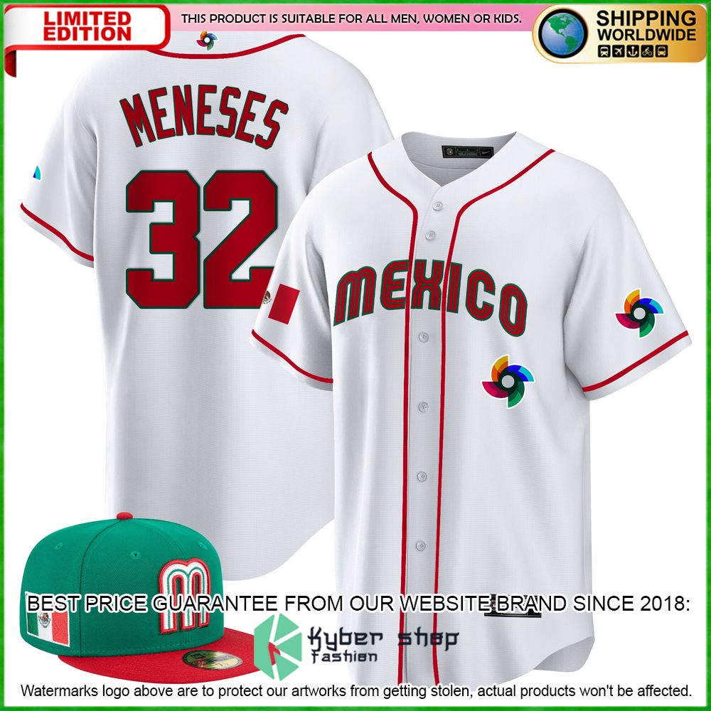 joey meneses 32 mexico baseball jersey limited edition 0ad5y