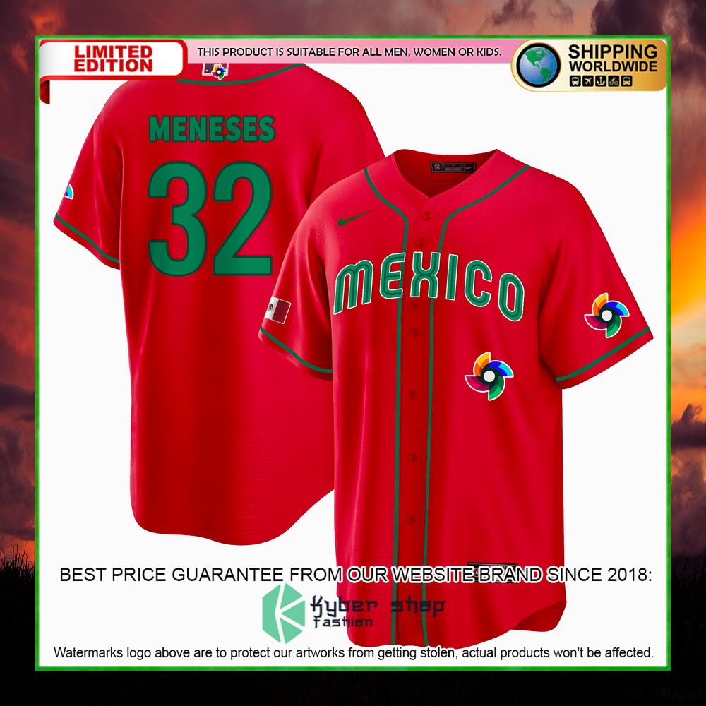 joey meneses 32 mexico baseball jersey limited edition 3162r