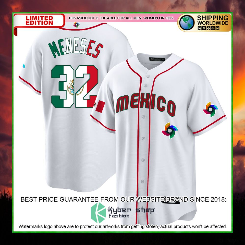 joey meneses 32 mexico baseball jersey limited edition eknu8