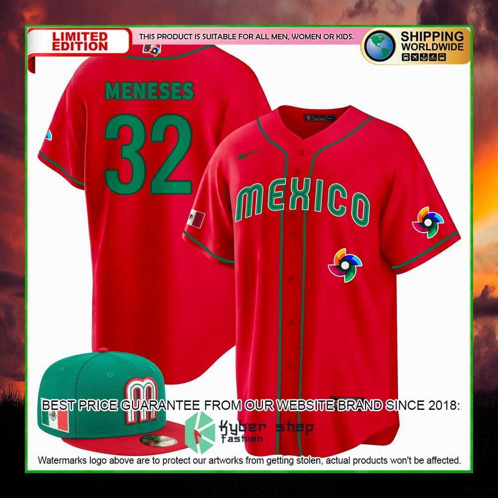 joey meneses 32 mexico baseball jersey limited edition qjtvb