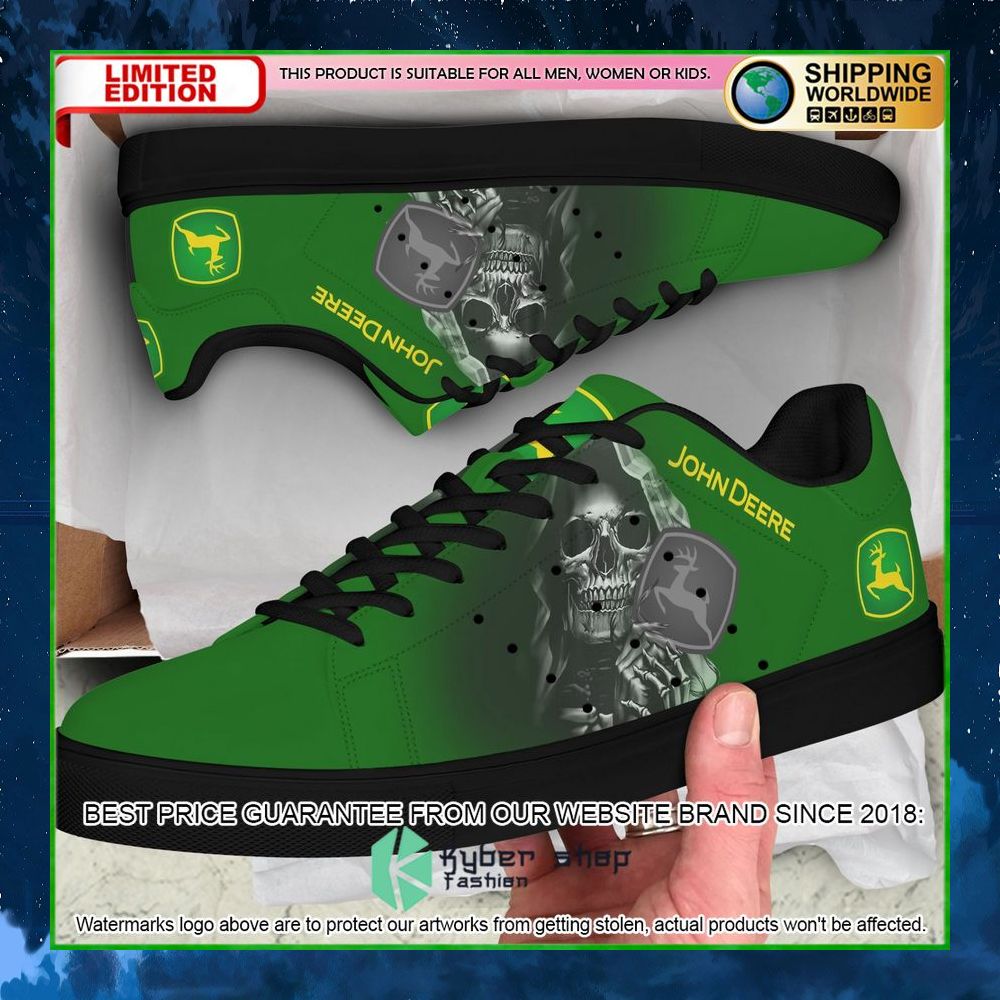 john deere skull green stan smith low top shoes limited edition vmwg0