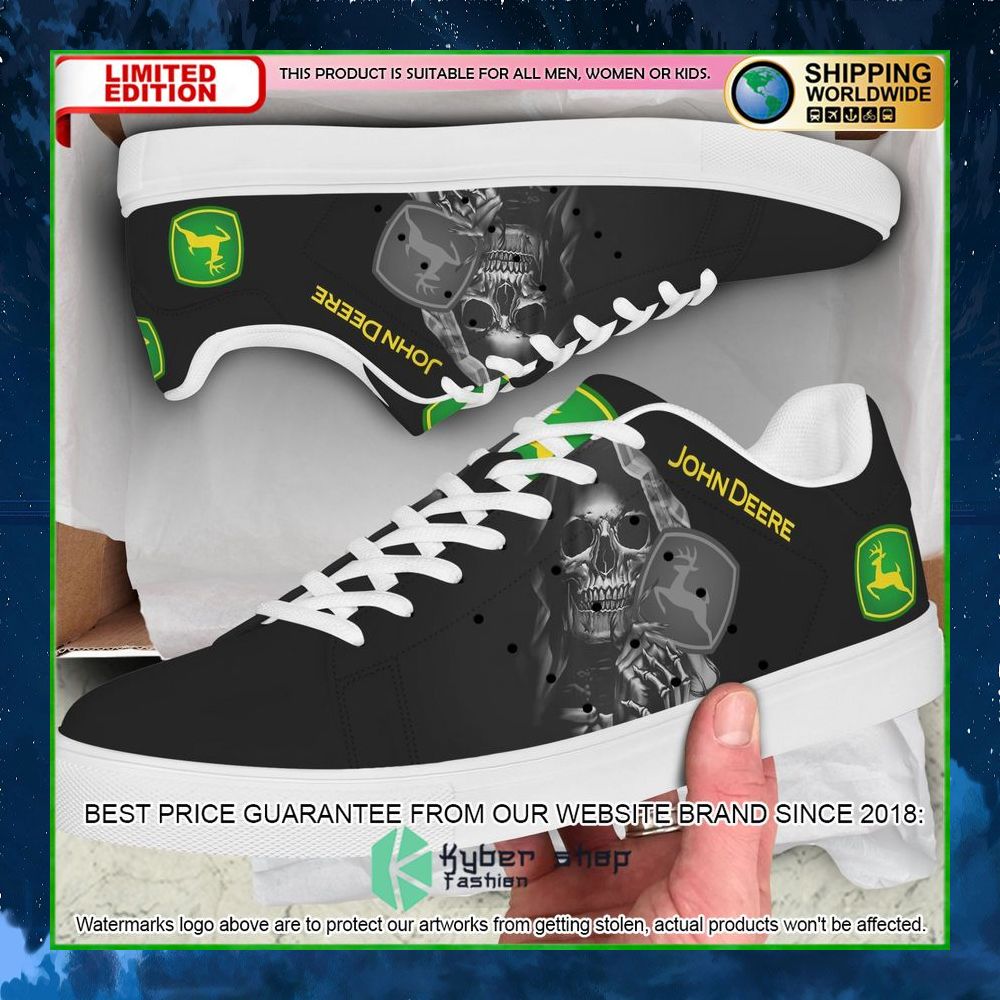 john deere skull stan smith low top shoes limited edition