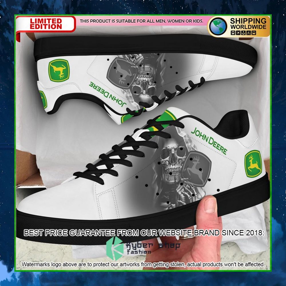 john deere skull white stan smith low top shoes limited edition i7cfv
