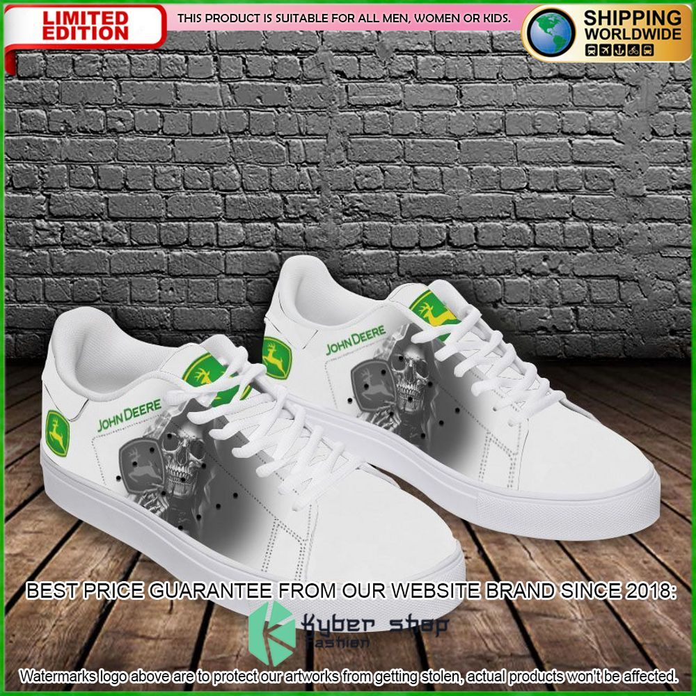 john deere skull white stan smith low top shoes limited edition vkj4p