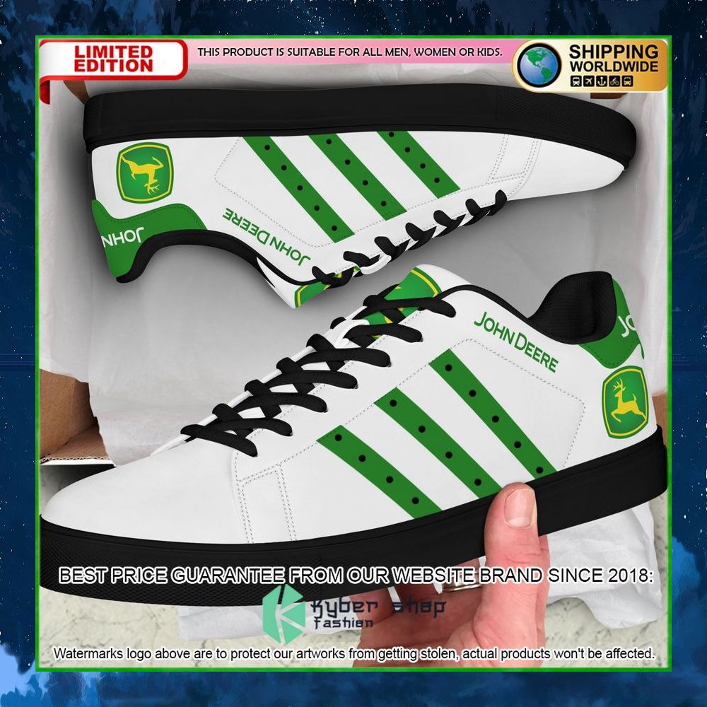 john deere white stan smith low top shoes limited edition maqze