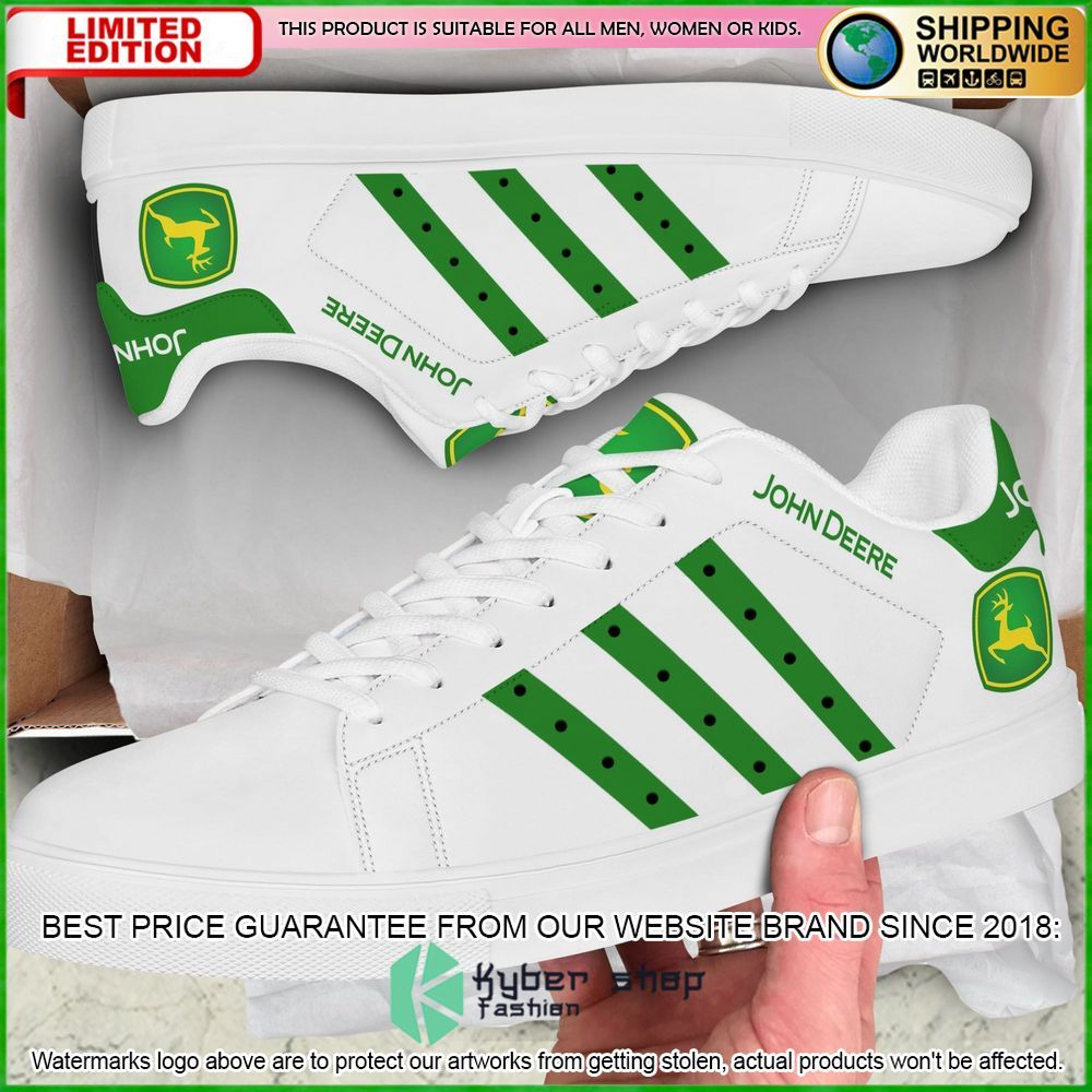 john deere white stan smith low top shoes limited edition
