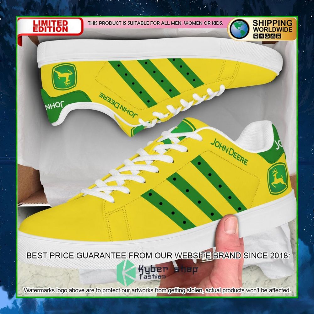 john deere yellow stan smith low top shoes limited edition slt1o