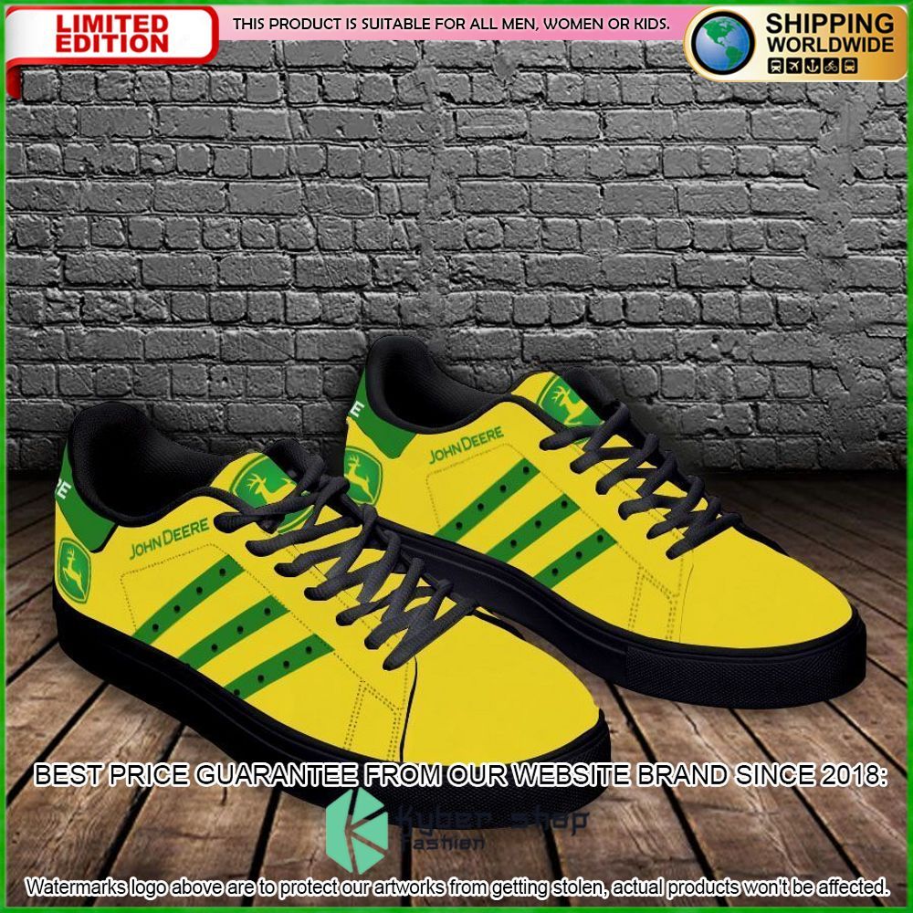 john deere yellow stan smith low top shoes limited edition v0afk