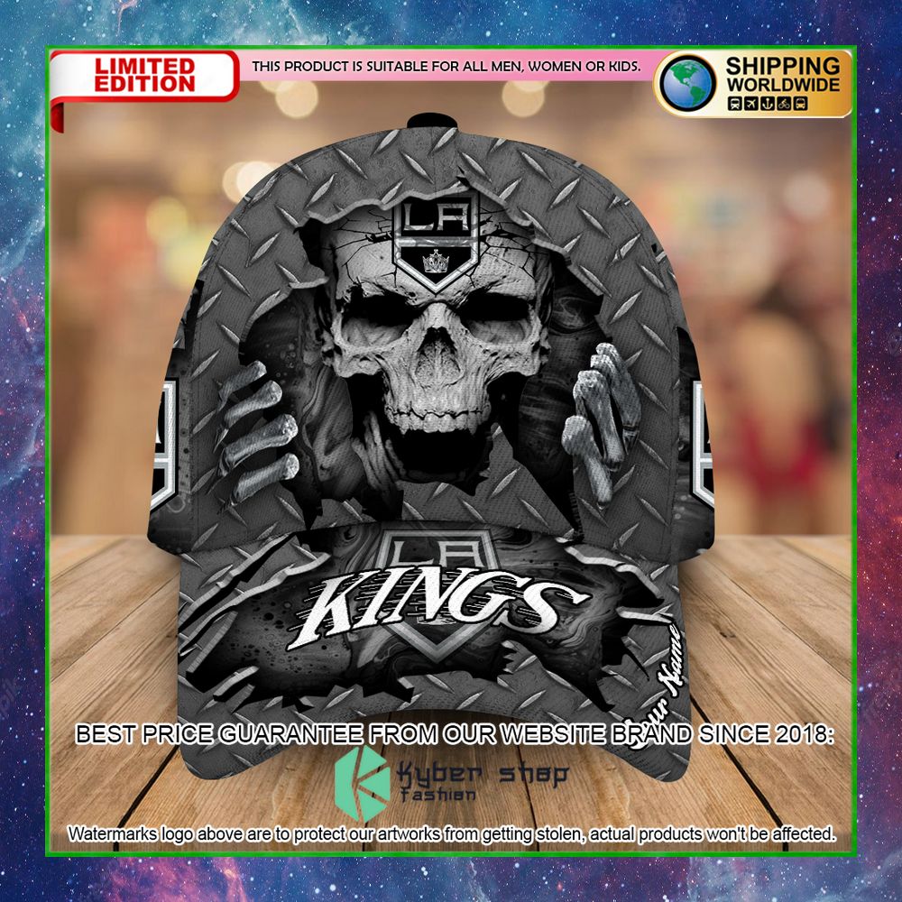 los angeles kings custom name nhl skull cap limited edition