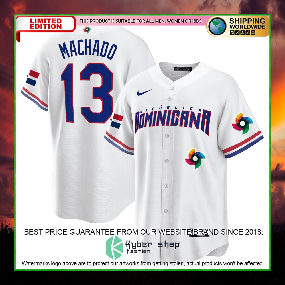 manny machado 13 dominicana baseball jersey limited edition 00kgj