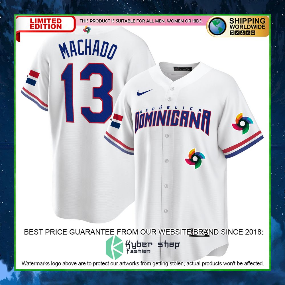 manny machado 13 dominicana baseball jersey limited edition cnq8t