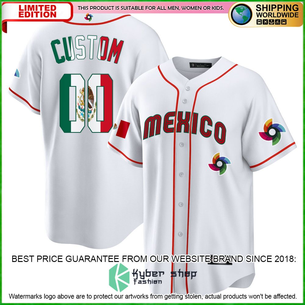 mexico personalized baseball jersey limited edition ezdhy