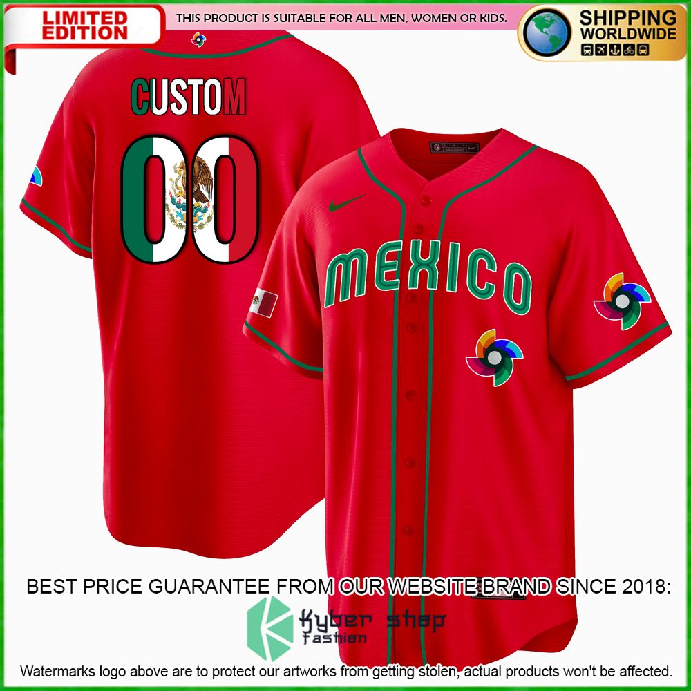 mexico personalized baseball jersey limited edition irhht